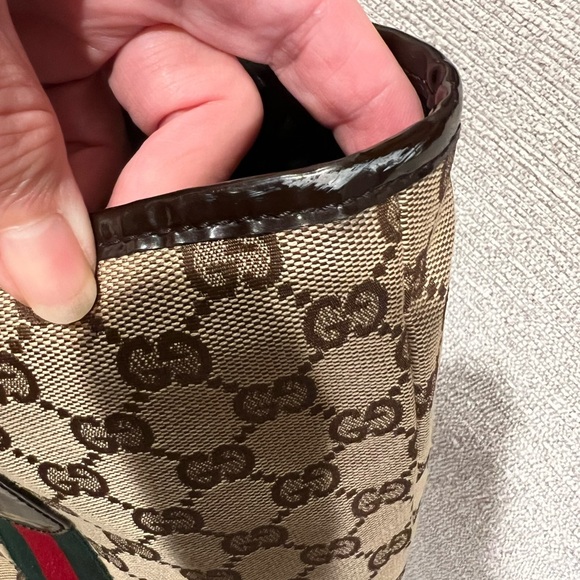 Gucci Sherry line Beige and Brown Tote Bag - Picture 10 of 12